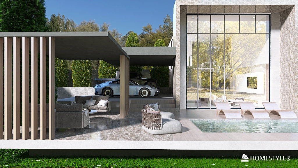 Houseboat in the forest