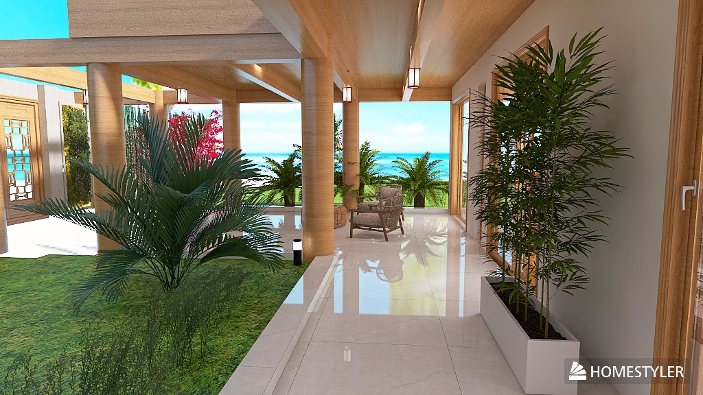 Maison flottante en bord de mer