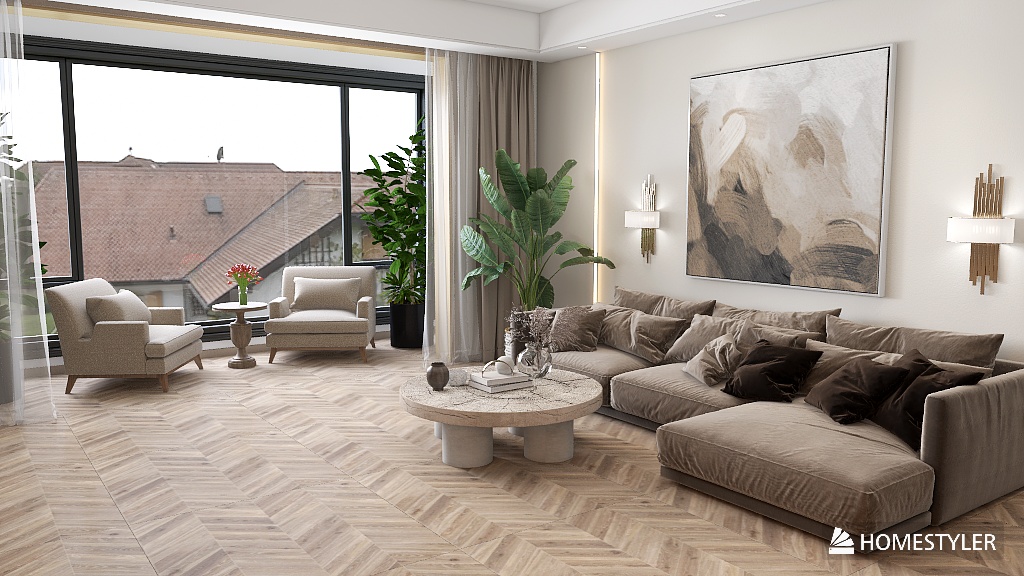 Empty-Wood Textures One-Bedroom Suite