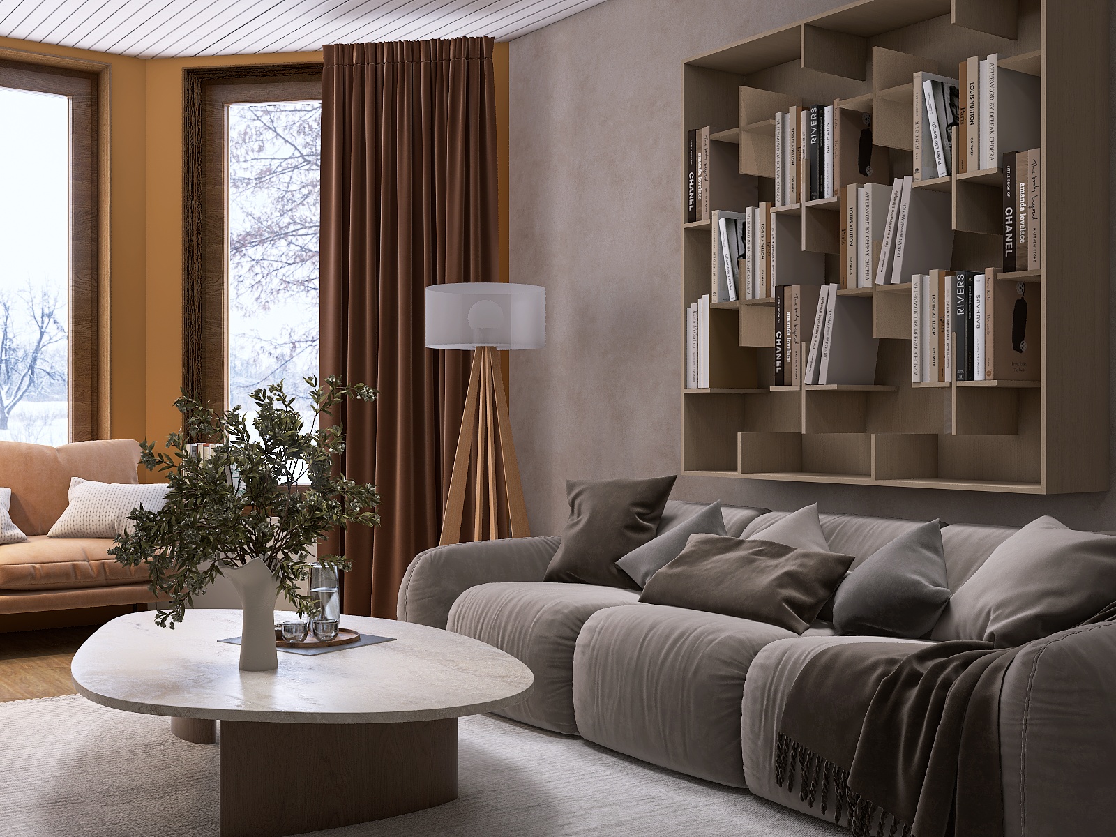 Чердак для отдыха в стиле джапанди