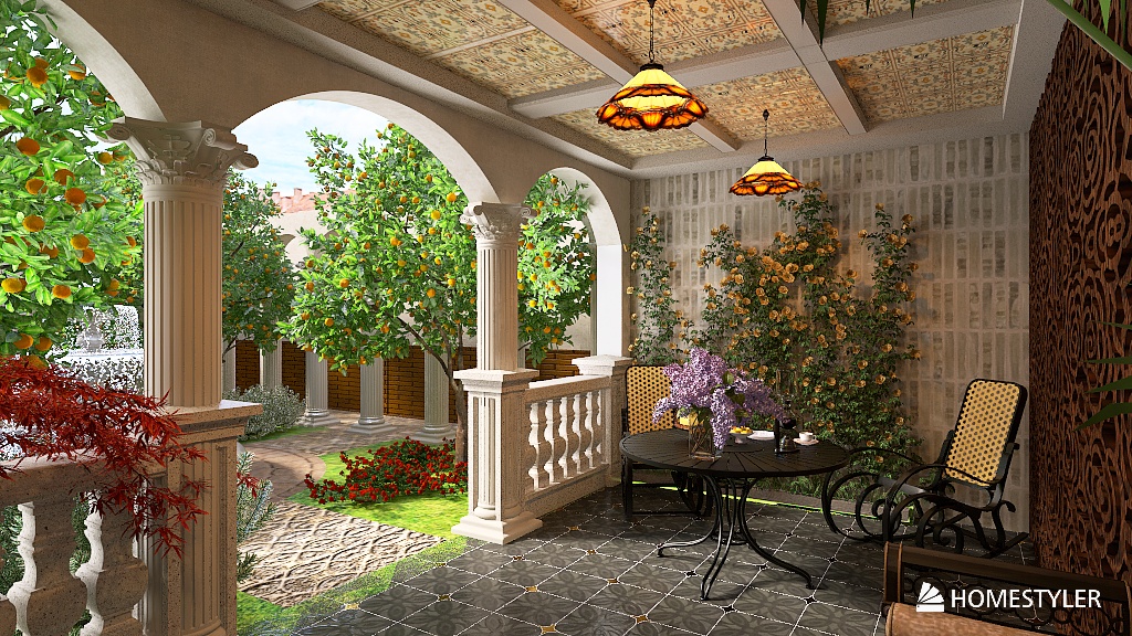 Coffee corner in the patio