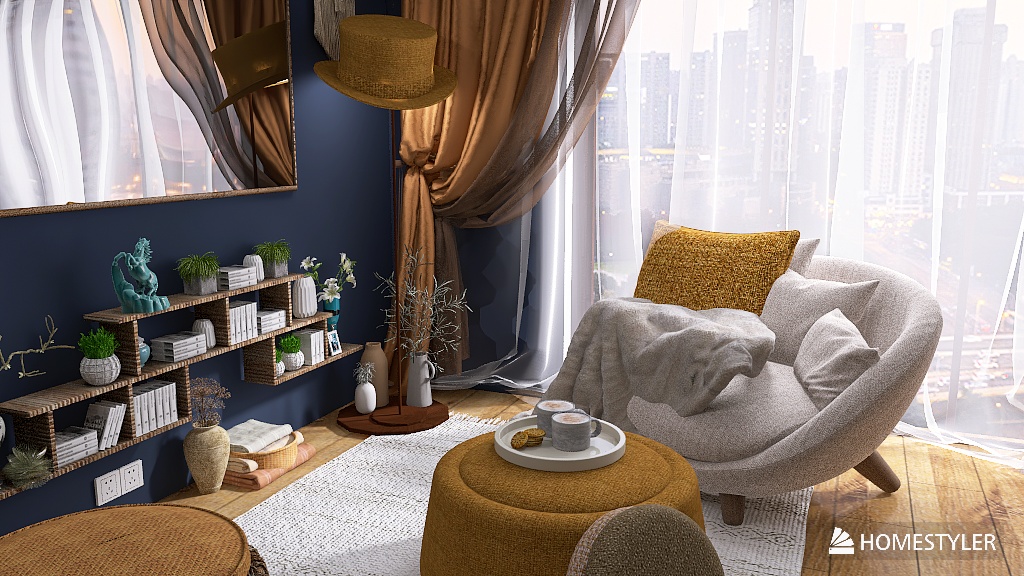 Coffee corner - Boho tiny NYC studio apartment