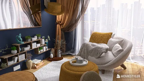 Coffee corner - Boho tiny NYC studio apartment