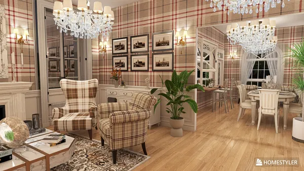 Professional interior design created with Homestyler 3D design software