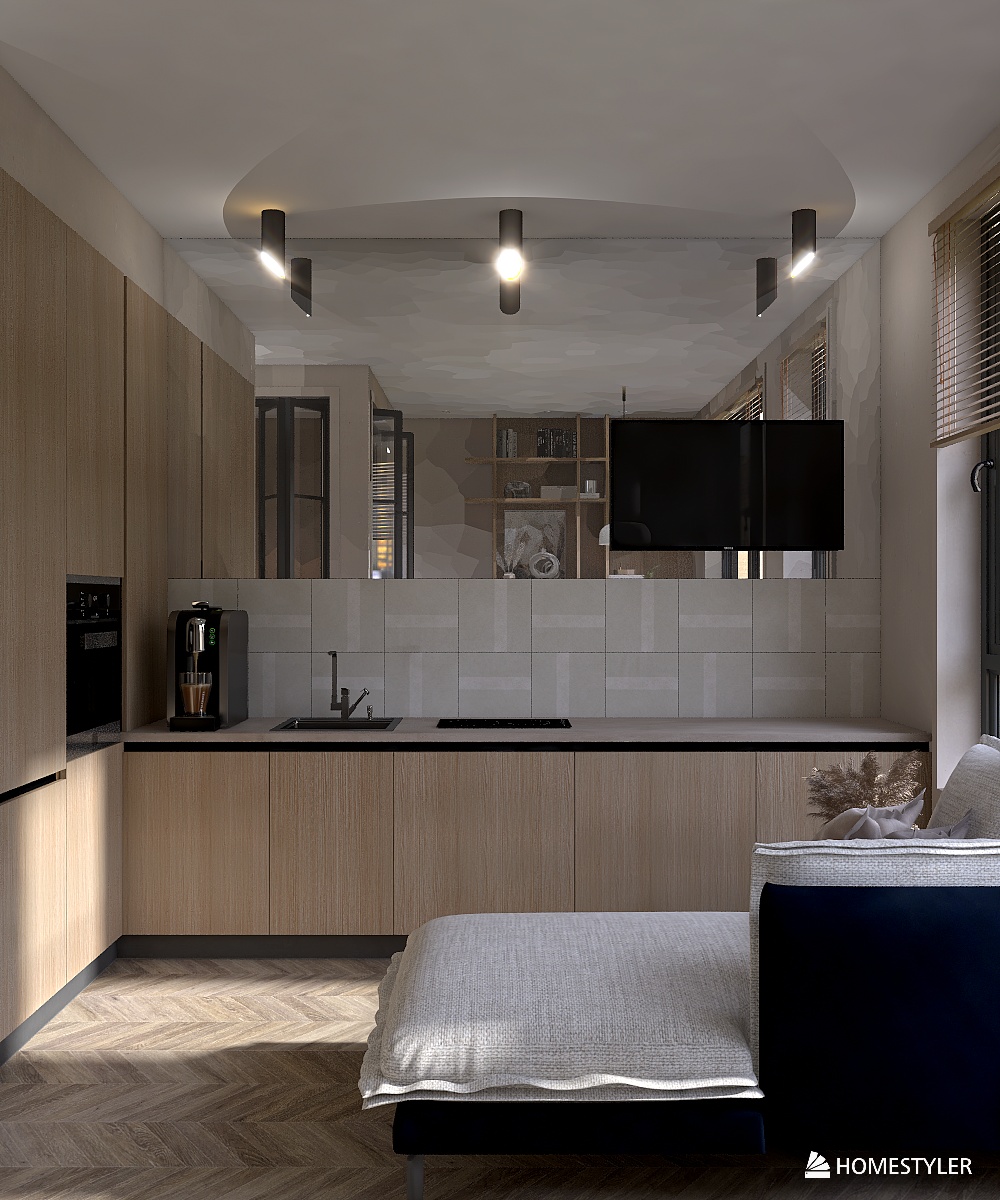 Дизайн студии 30 м2