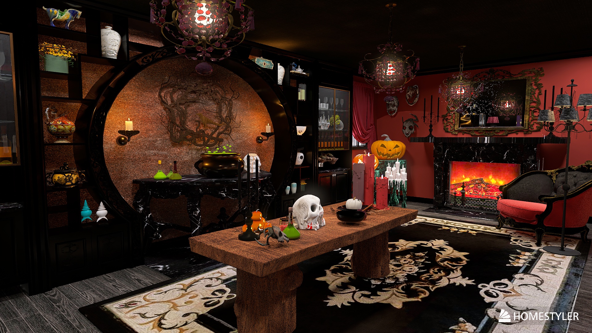 Fire Burn and Cauldron Bubble