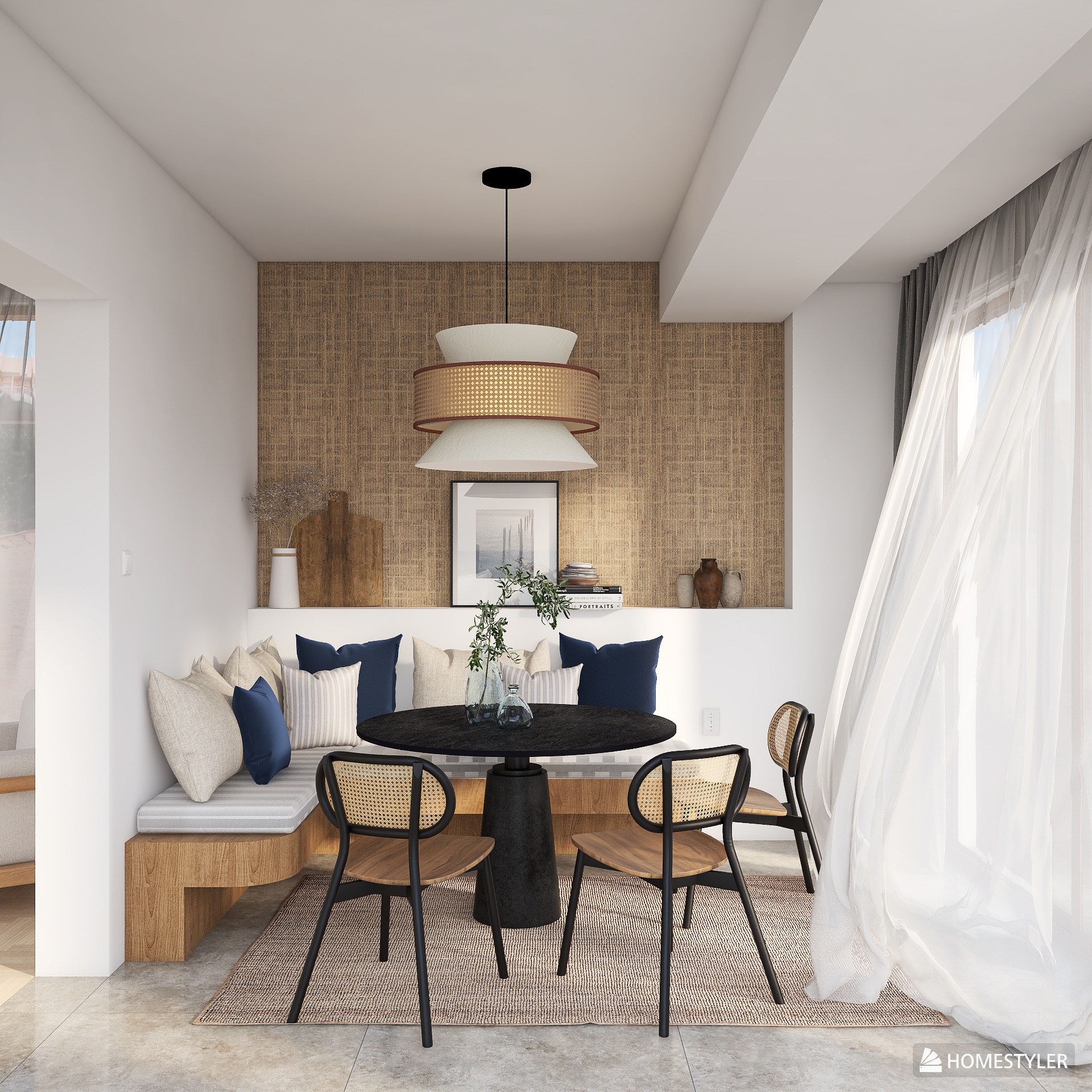 Coastal breakfast area