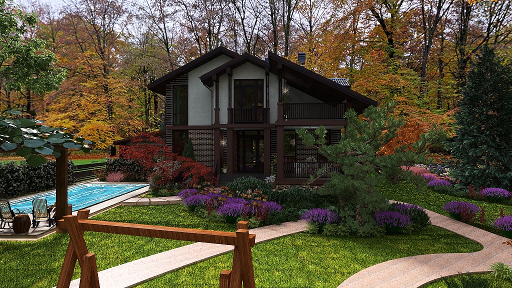 Детали дизайна загородного дома