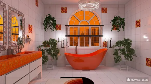 Sunburst bathroom