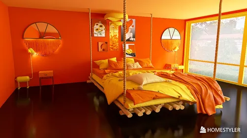 orange and yellow room