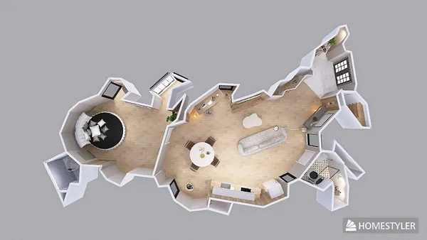 Professional interior design created with Homestyler 3D design software