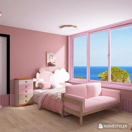 Barbie Pink Bedroom 1:1 Render