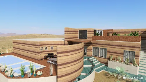 Fun-shaped Desert Home