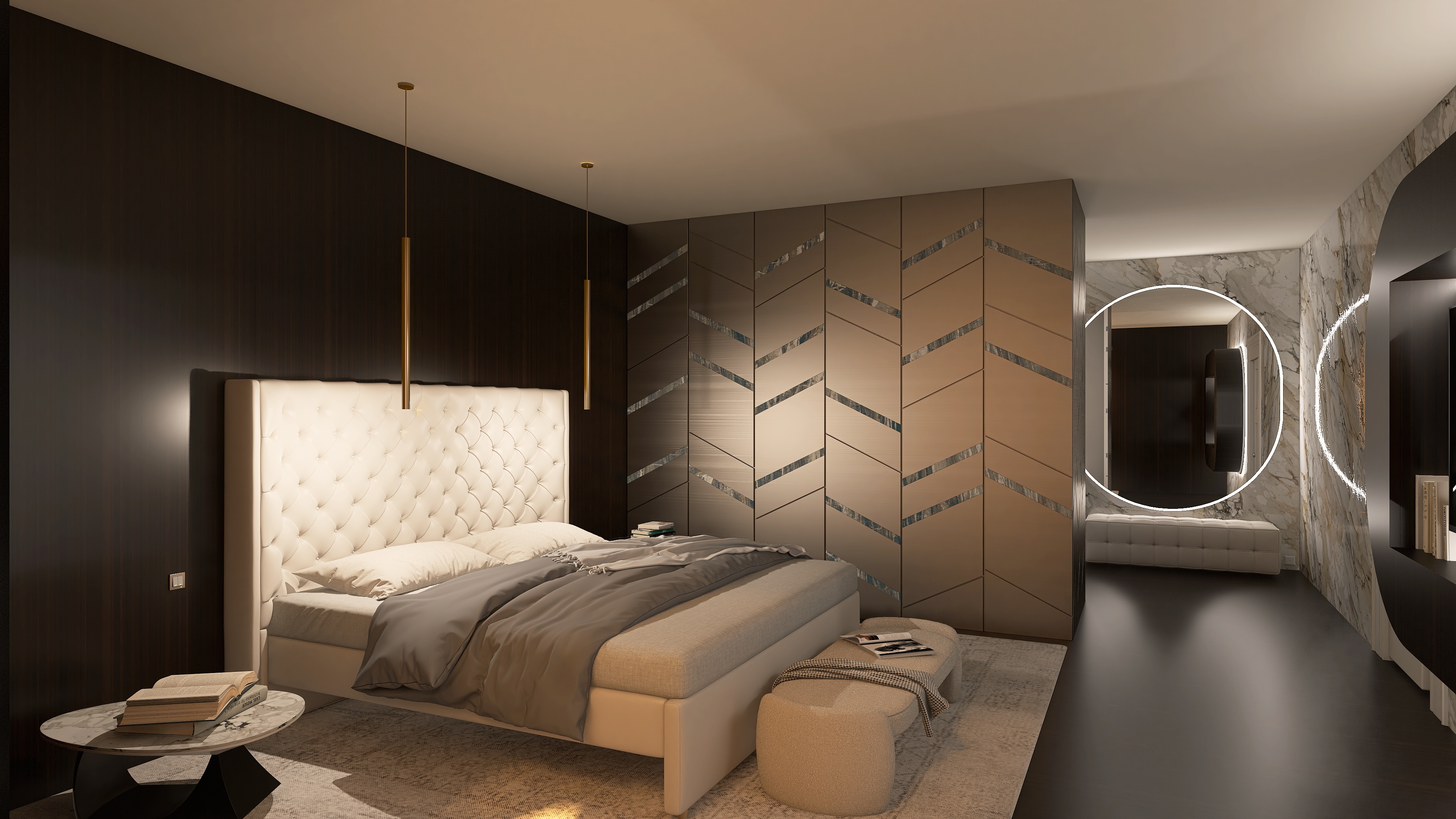 BEDROOM WITH A WALK-IN CLOSET