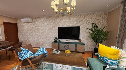 Living room for an elderly couple