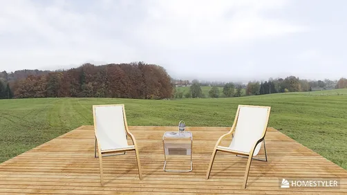 自然の中に贅沢なテラス席