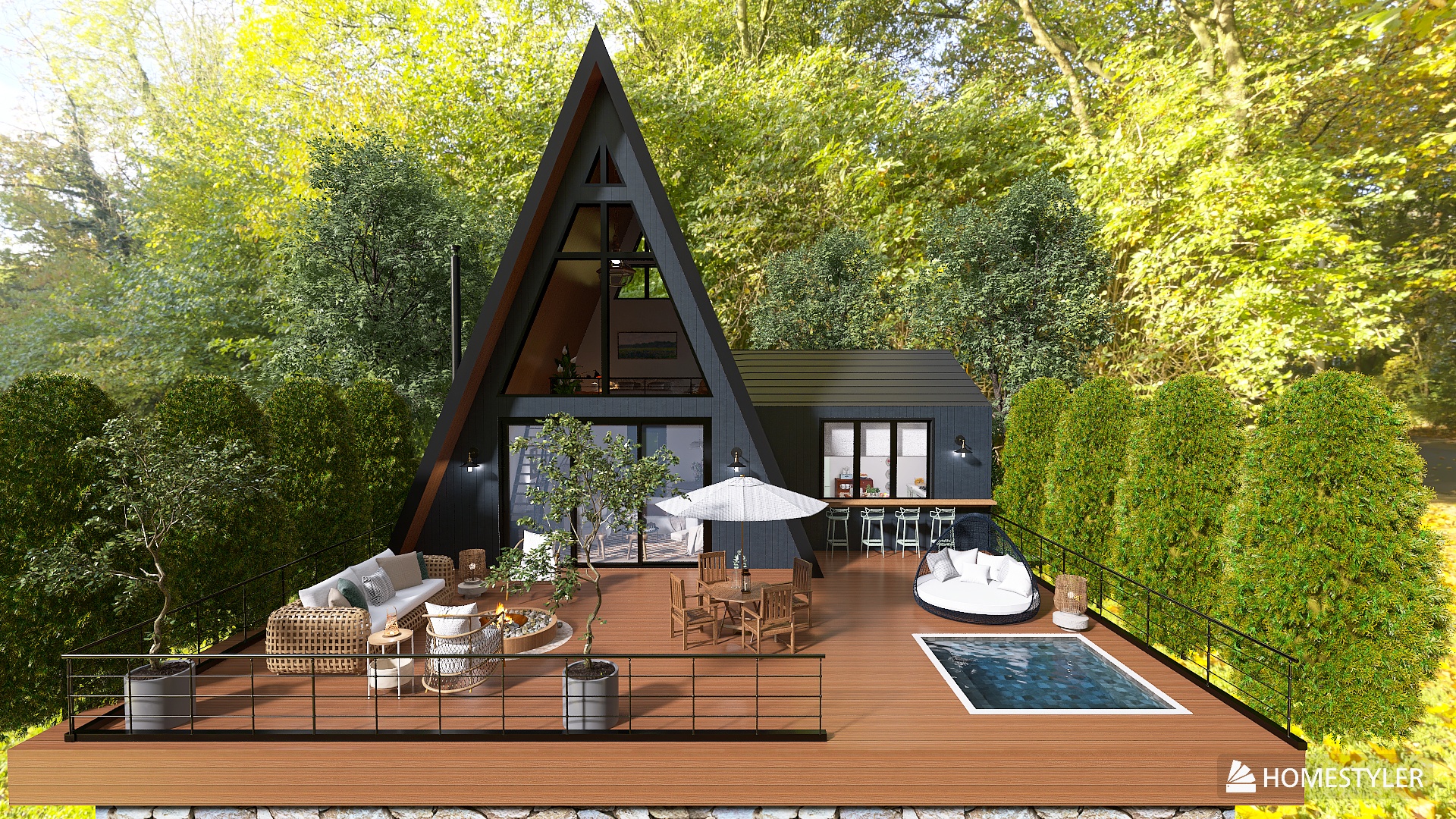 cabins in the woods | Triangle House