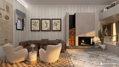 Mid-century minimal studio