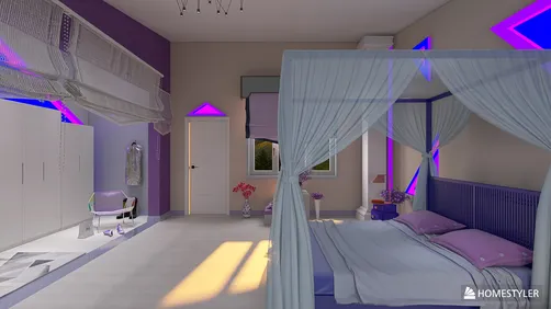 Purple Psychedelic Triangular room 💜