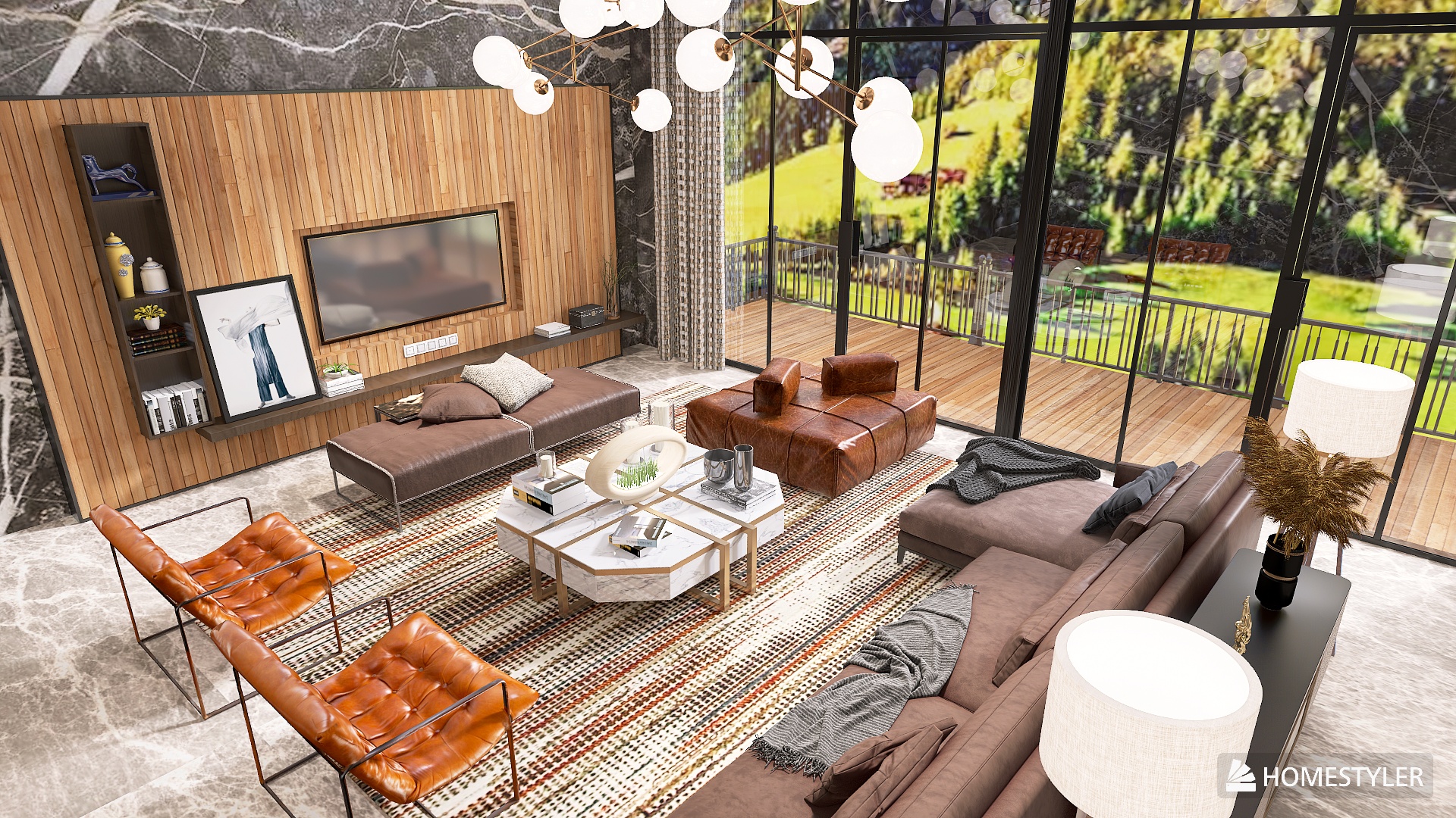 Mid Century Earth Tone