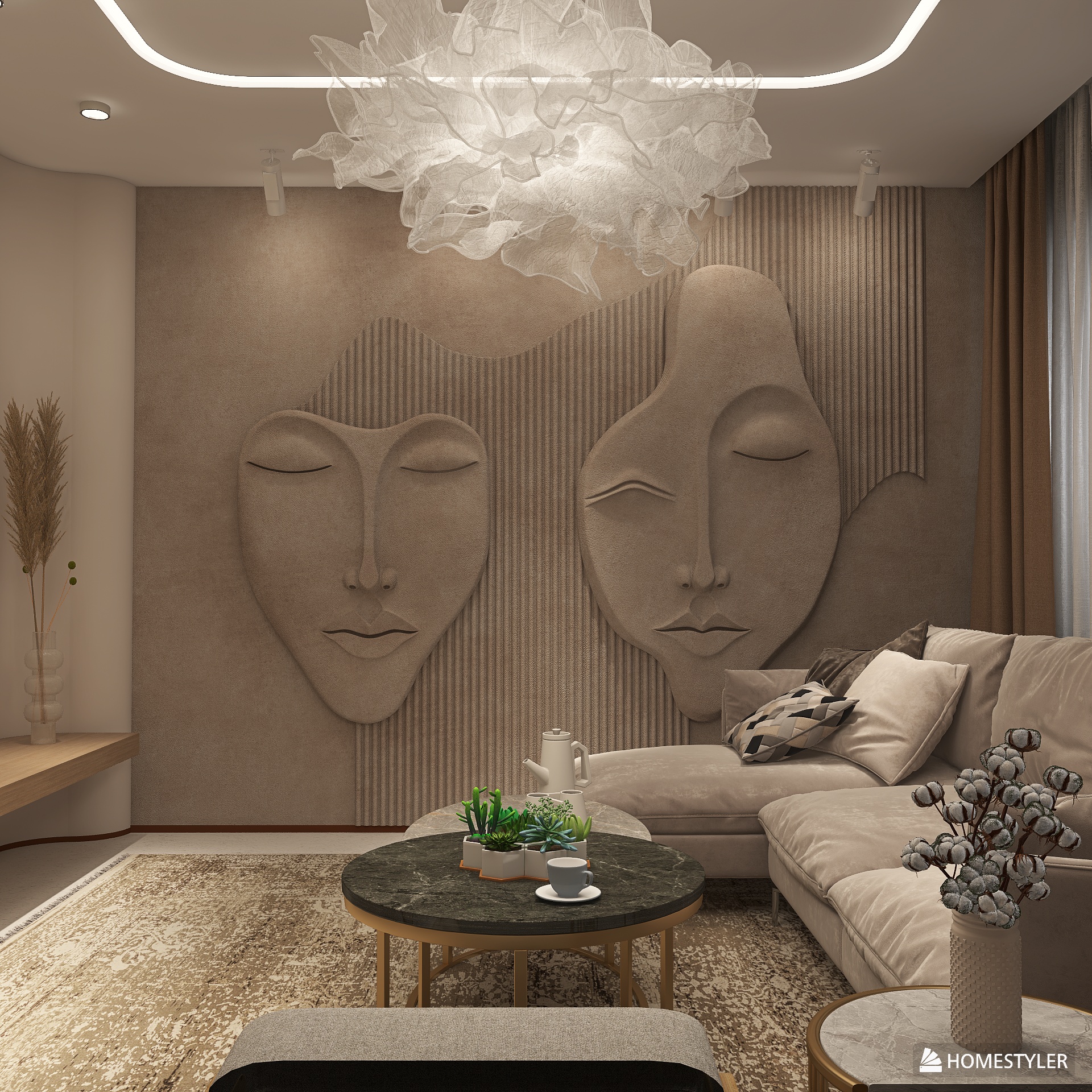 Интерьер в шоколадных оттенках