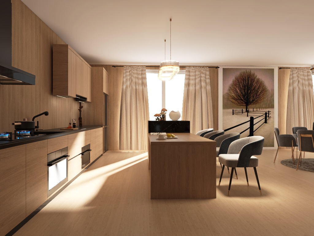 Chaleureux moderne appartement