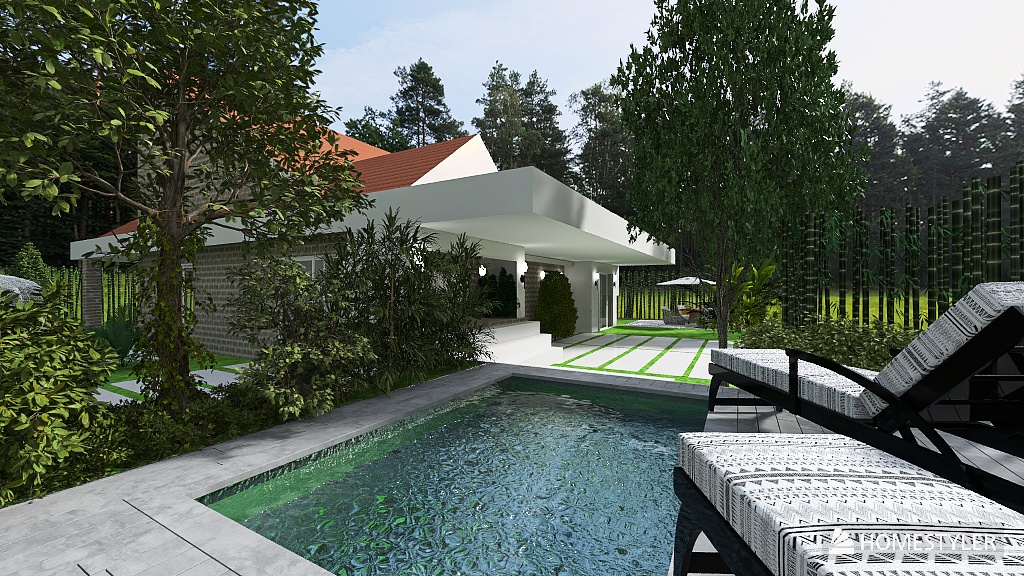 casa con tetto personalizzato