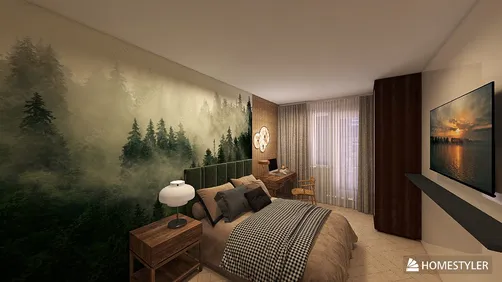 Спальня ＂Городской лес＂