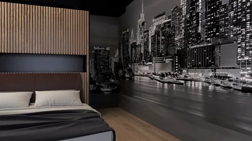 PROGETTO A con foto new york di notte