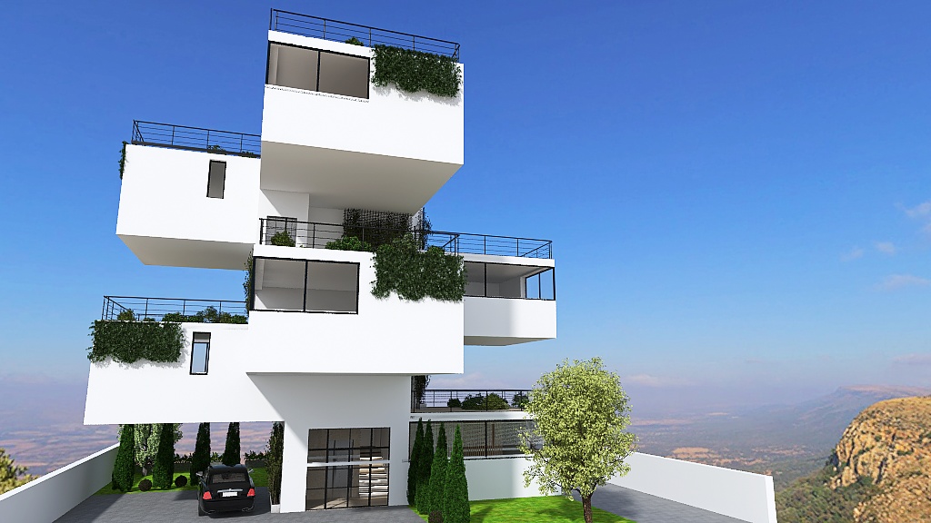 Multi penthouse with garden on roof