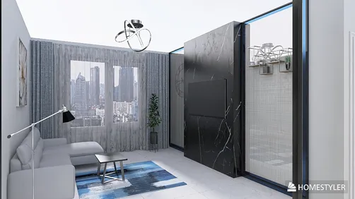 Гостиная в Евродвушке ЖК Миловидное