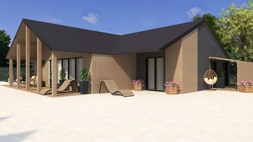 Frame house for a young family