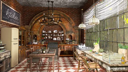 Rustic Industrial Kitchen