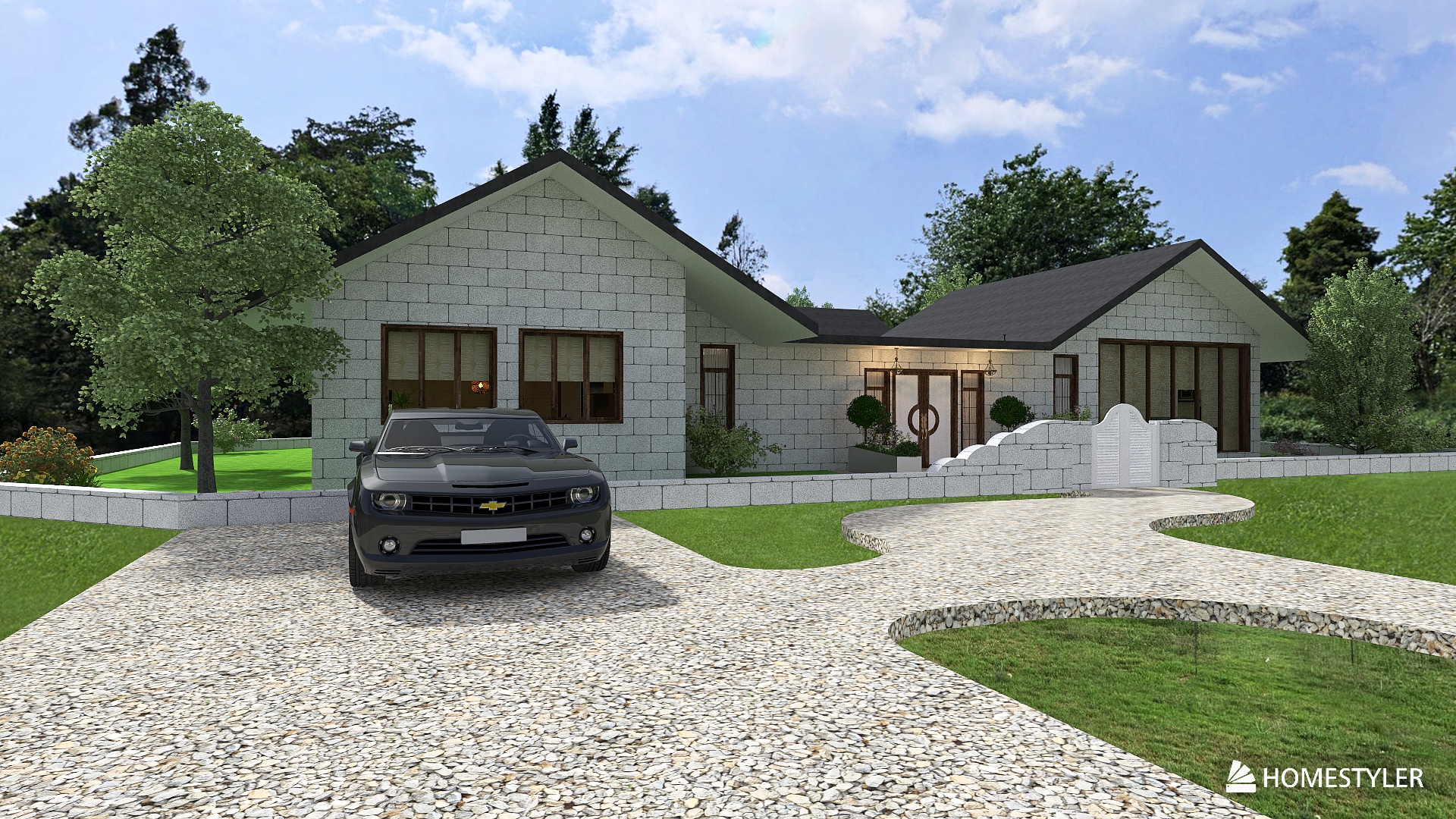 Customized black tinted roof