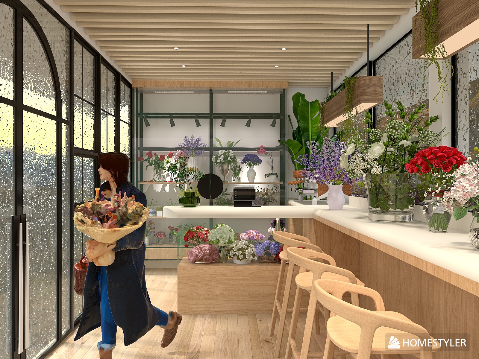 flower shope 3D Digital Human