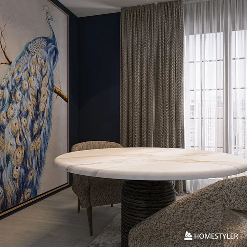 Navy blue lounge diner