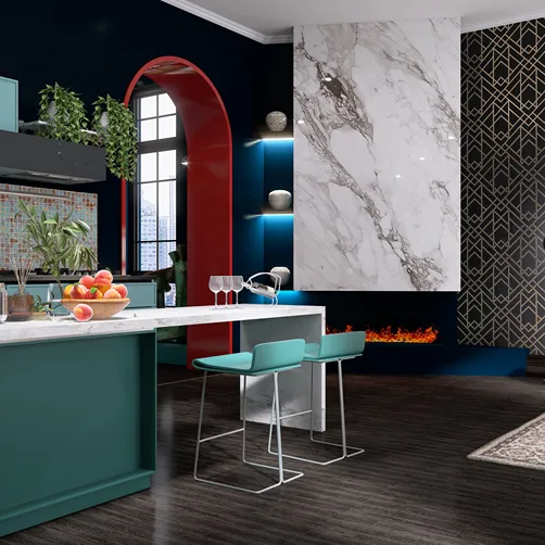 Room 2- Bold Colors and Geometry