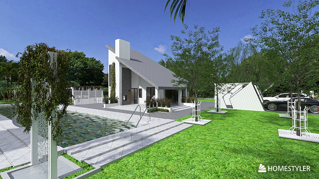 casa spiovente moderna