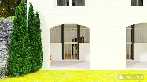 Apartment Over Open-Aisle Three-Stall Bank Barn