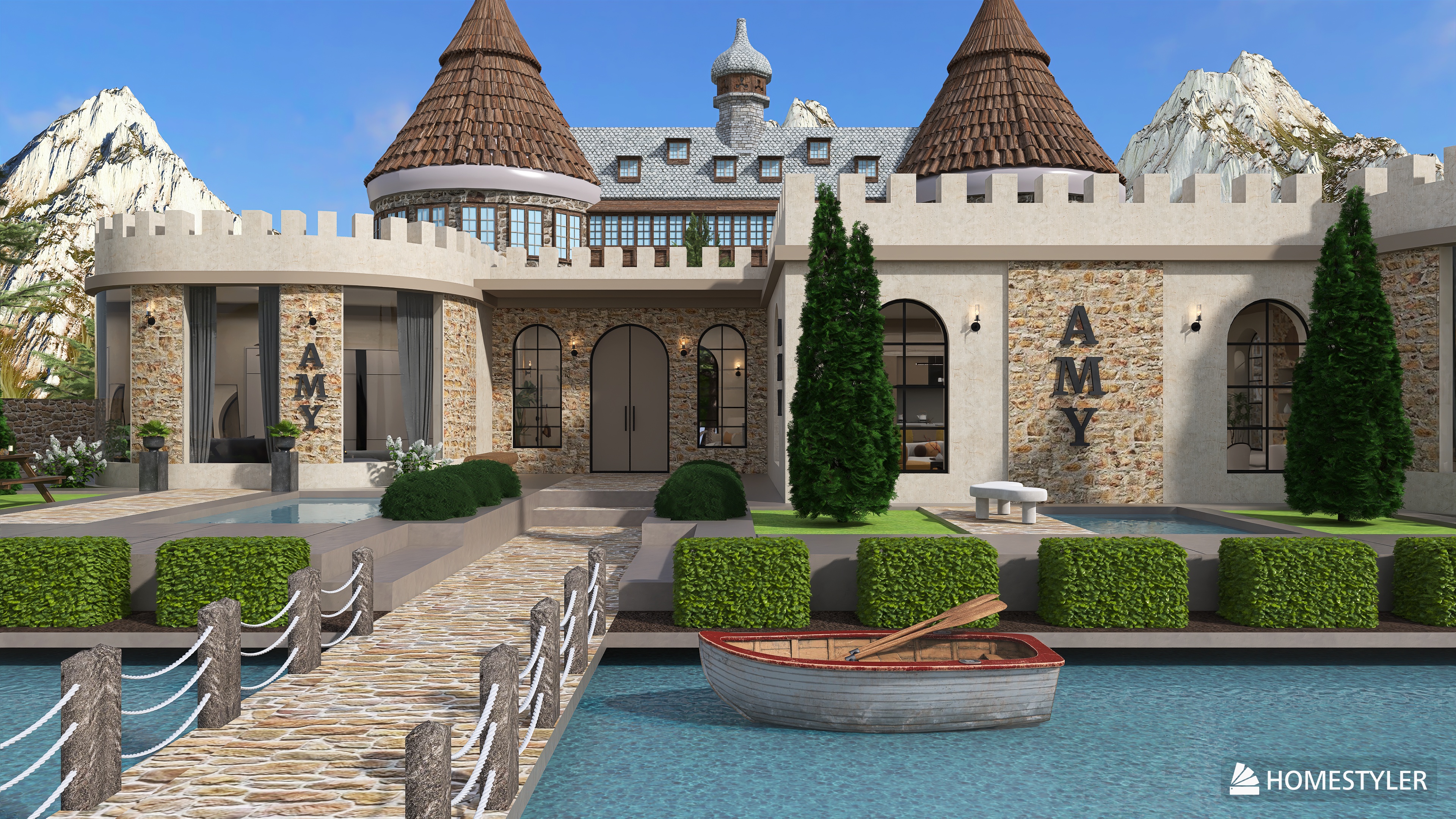 Modern Castle Style House