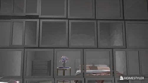 In darkness someone turns on a light