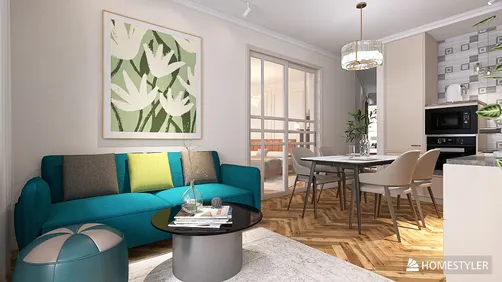 Aprilstory Collab - kitchen living room