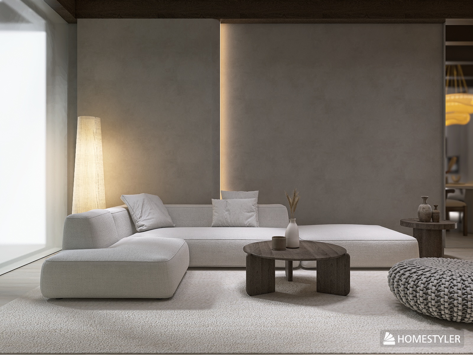 Diseño Japandi con Tonos de Madera Fría