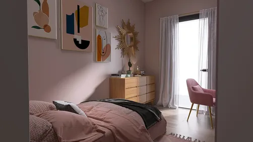 CAMERETTA ROSA PER UNA RAGAZZA