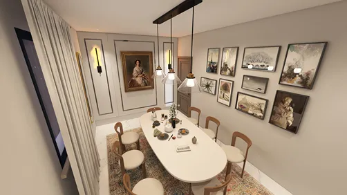 The Translucent Dining Space