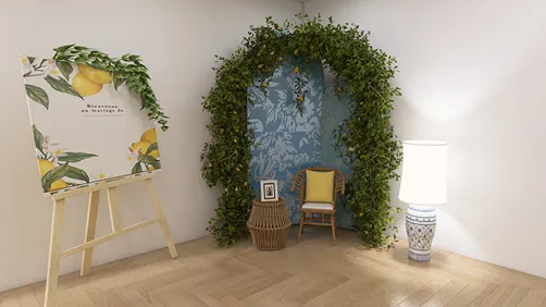 Décoration de mariage Dolce vita/ citron