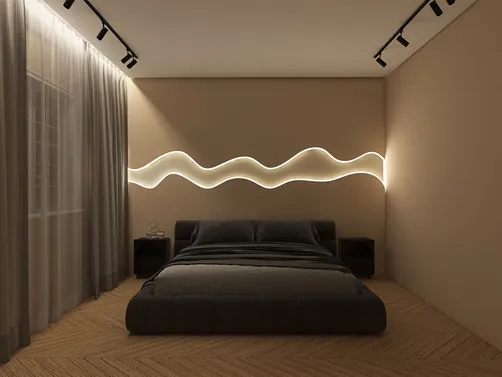 Современный дизайн с интересными сценариями освещения