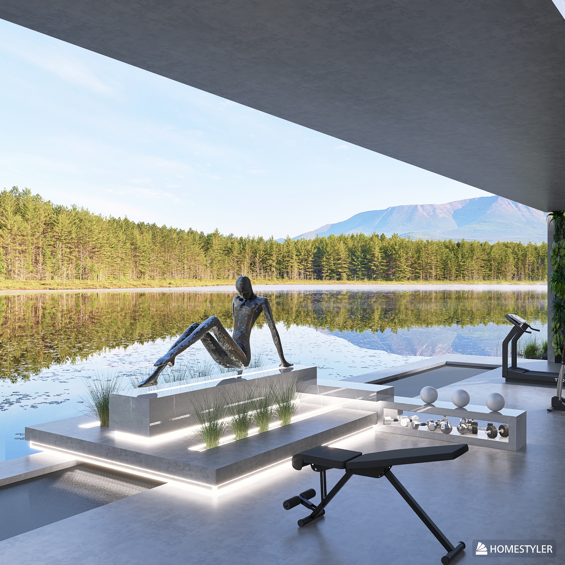 Serene Workout Retreat