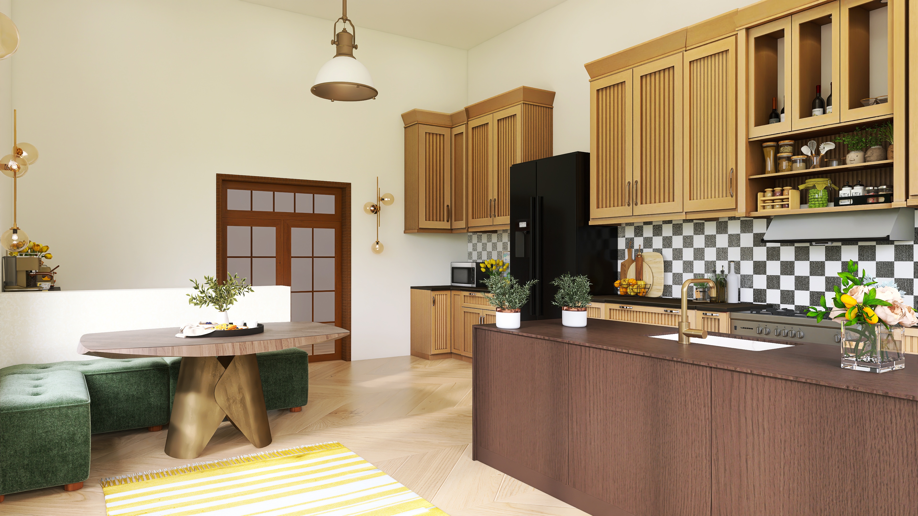 Sunny kitchen