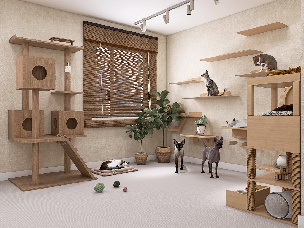 CUTE CAT HOUSE